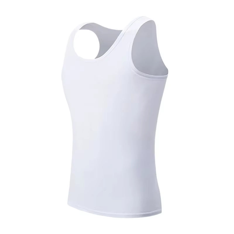 1/3 Pack Four Seasons Men'S Cotton Joker Vest Teenagers Simple Fit Sports Fitness T-Shirt Middle-Aged Casual Sleeveless Shirt